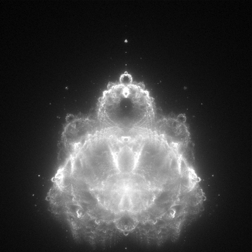 Buddhabrot, orbits up to 10,000 iterations